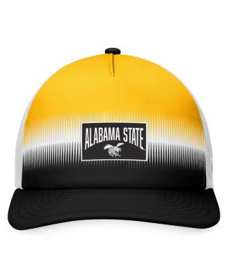 Men's Black, Gold Alabama State Hornets Daybreak Foam Trucker Adjustable Hat