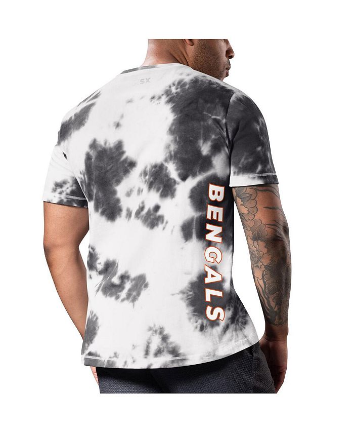 Msx By Michael Strahan Mens Black Cincinnati Bengals Freestyle Tie Dye T Shirt Macys 