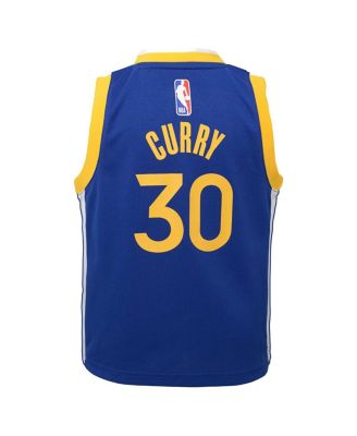 Preschool Boys and Girls Stephen Curry Royal Golden State Warriors Dri-FIT Swingman Player Jersey - Icon Edition
