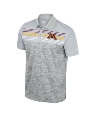 Men's Gray Minnesota Golden Gophers Cybernetic Polo Shirt