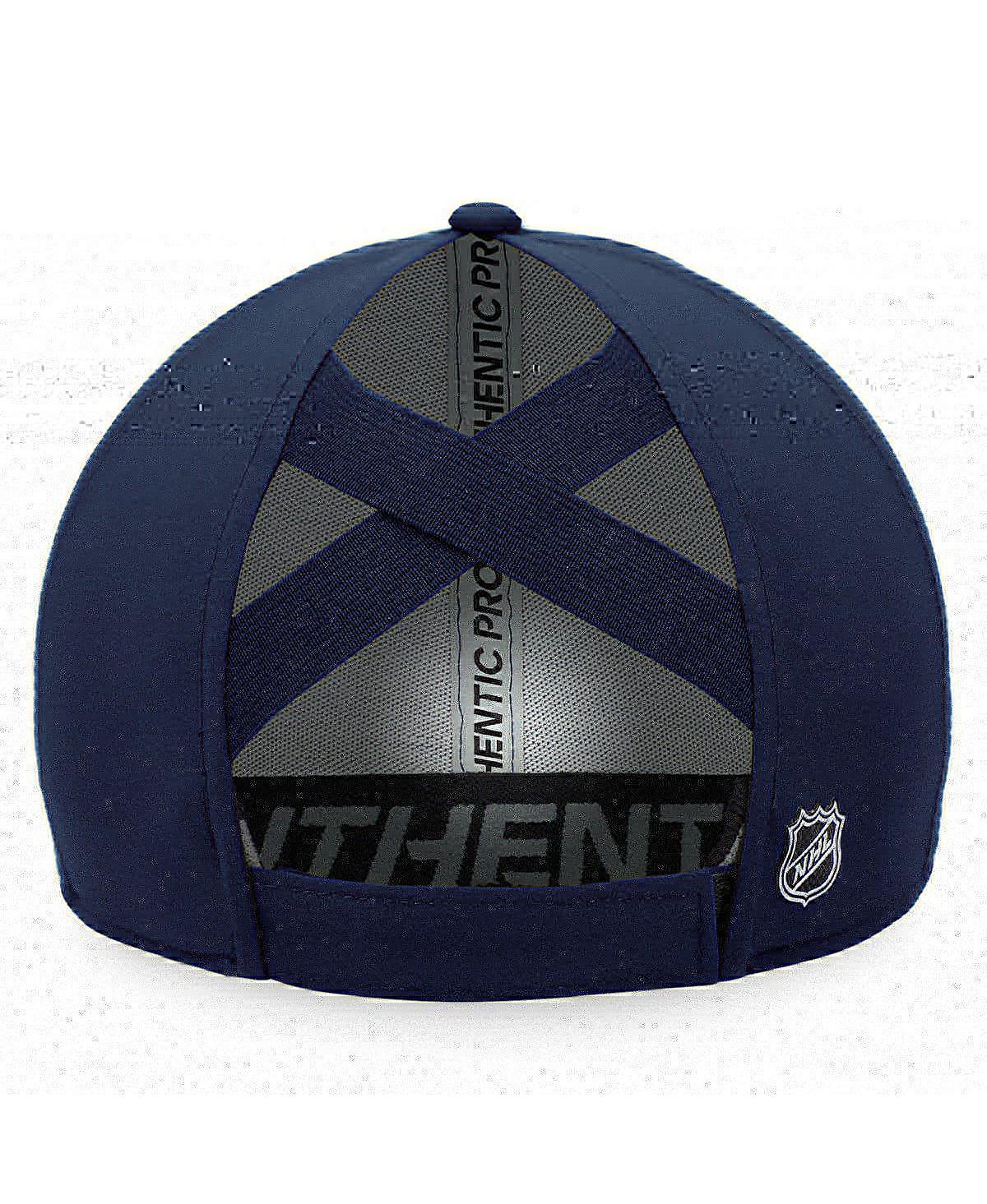 Fanatics Branded Navy Washington Capitals Authentic Pro Road Structured Adjustable Hat In Navy