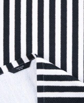 Botanical Stripe Kitchen Towels 4-Pack Set,  17" x 28"