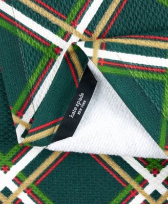 Holiday Confetti Acrobat Plaid Holiday Kitchen Towels 2-Pack Set,  17" x 28"