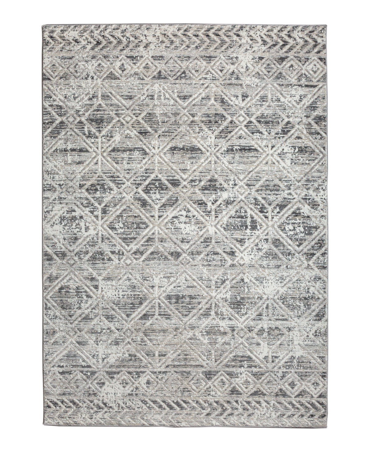 Km Home Teola 1243 5'3in x 7'3in Area Rug - Gray