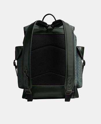 COACH Leather Hitch Backpack in Micro Signature Jacquard Macy s