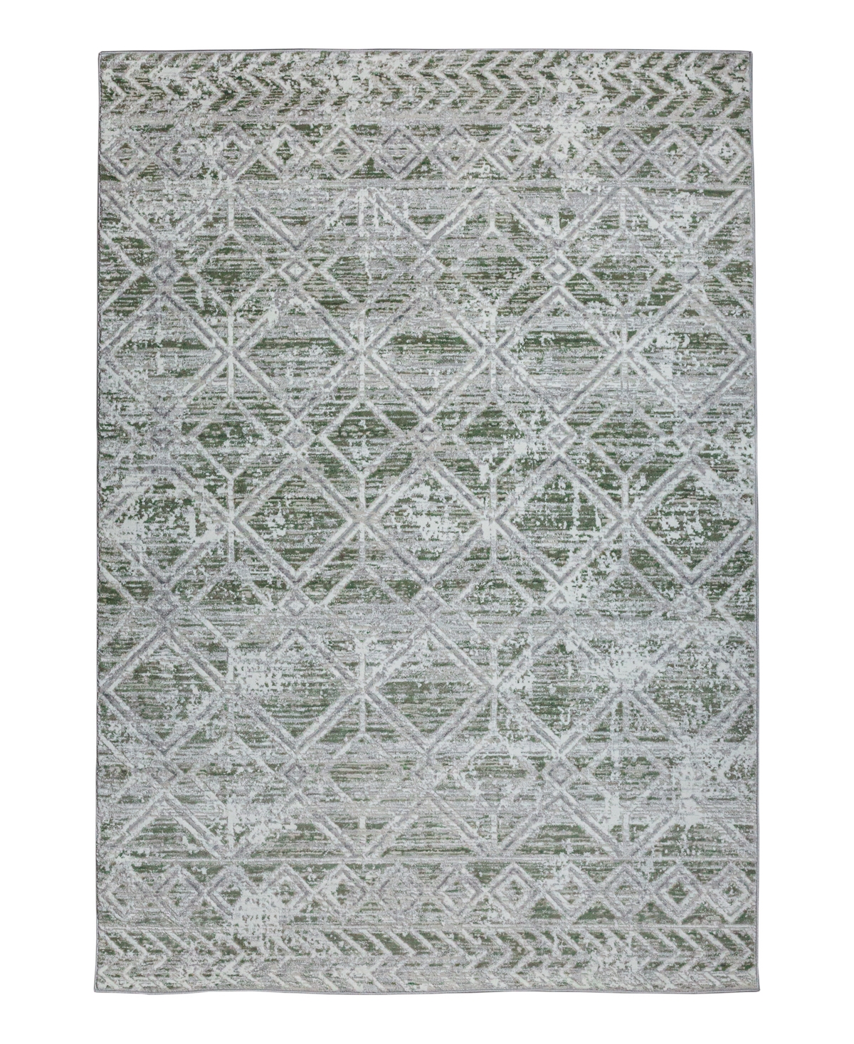 Km Home Teola 1243 5'3in x 7'3in Area Rug - Green