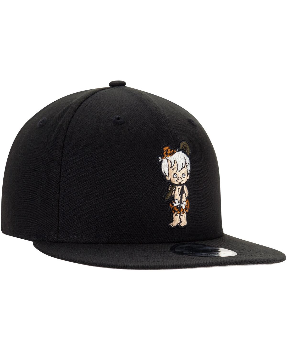 NEW ERA MEN'S NEW ERA BAMM-BAMM BLACK THE FLINTSTONES 9FIFTY SNAPBACK HAT 