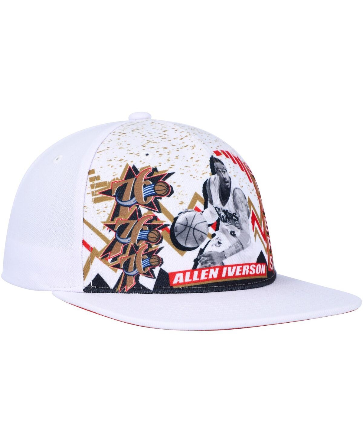 Mitchell & Ness White Miami Heat Hardwood Classics Party Time Trucker Snapback Hat