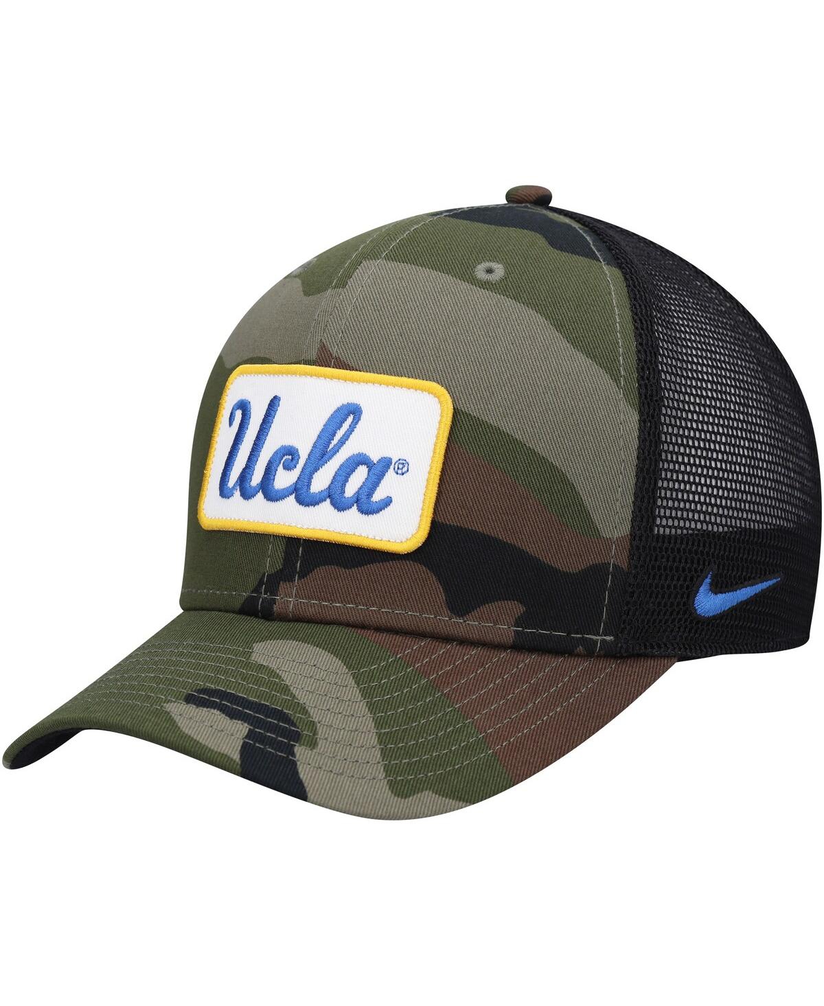 Shop Nike Men's  Camo, Black Ucla Bruins Classic99 Trucker Snapback Hat In Camo,black