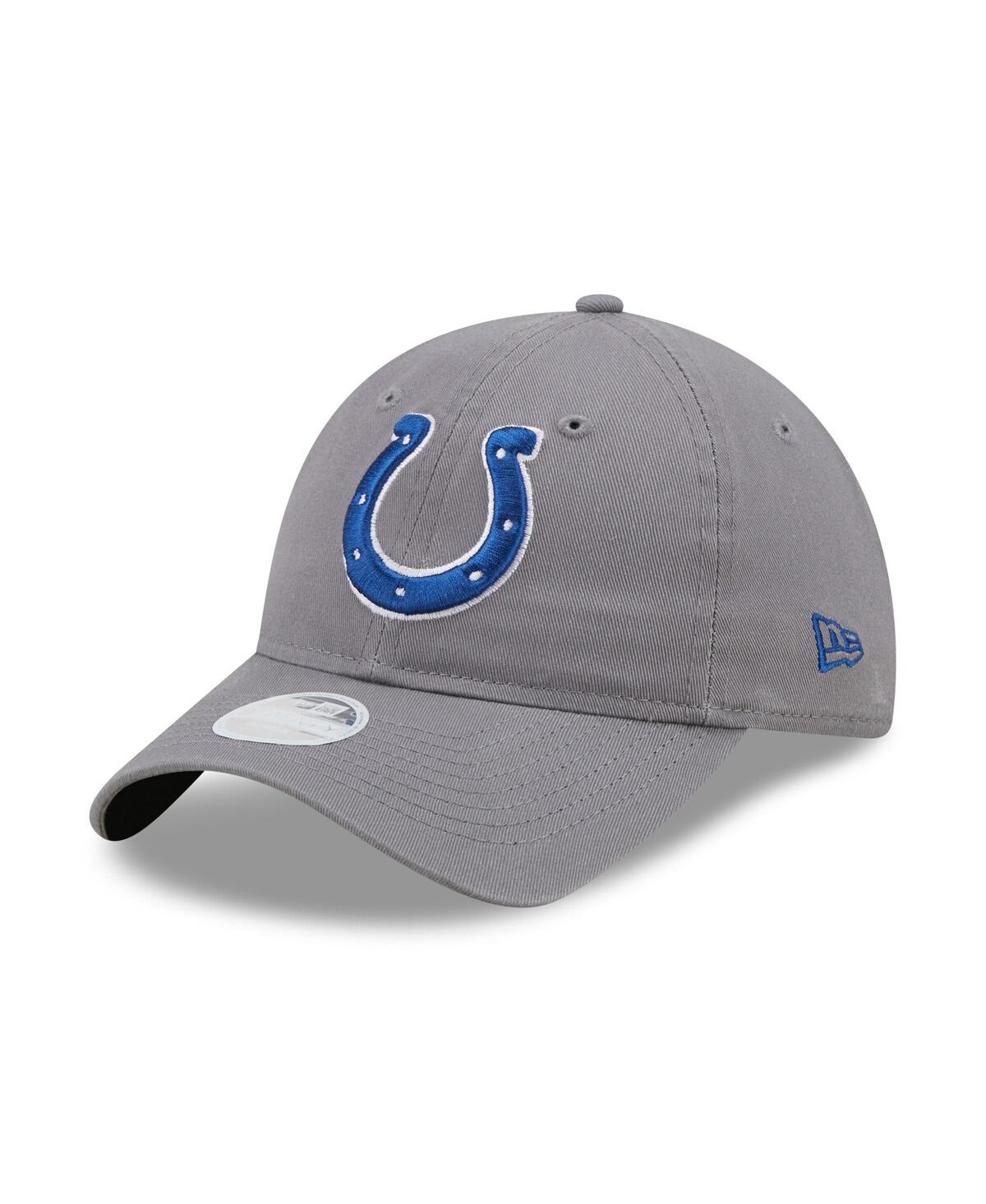 Shop New Era Women's  Graphite Indianapolis Colts Core Classic 2.0 9twenty Adjustable Hat