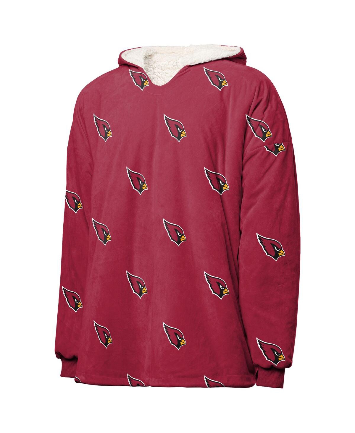 Shop Foco Women's  Arizona Cardinals Repeat Print Reversible Hoodeez