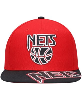 Men's x Lids Red, Black New Jersey Nets Hardwood Classics Reload 3.0 Snapback Hat
