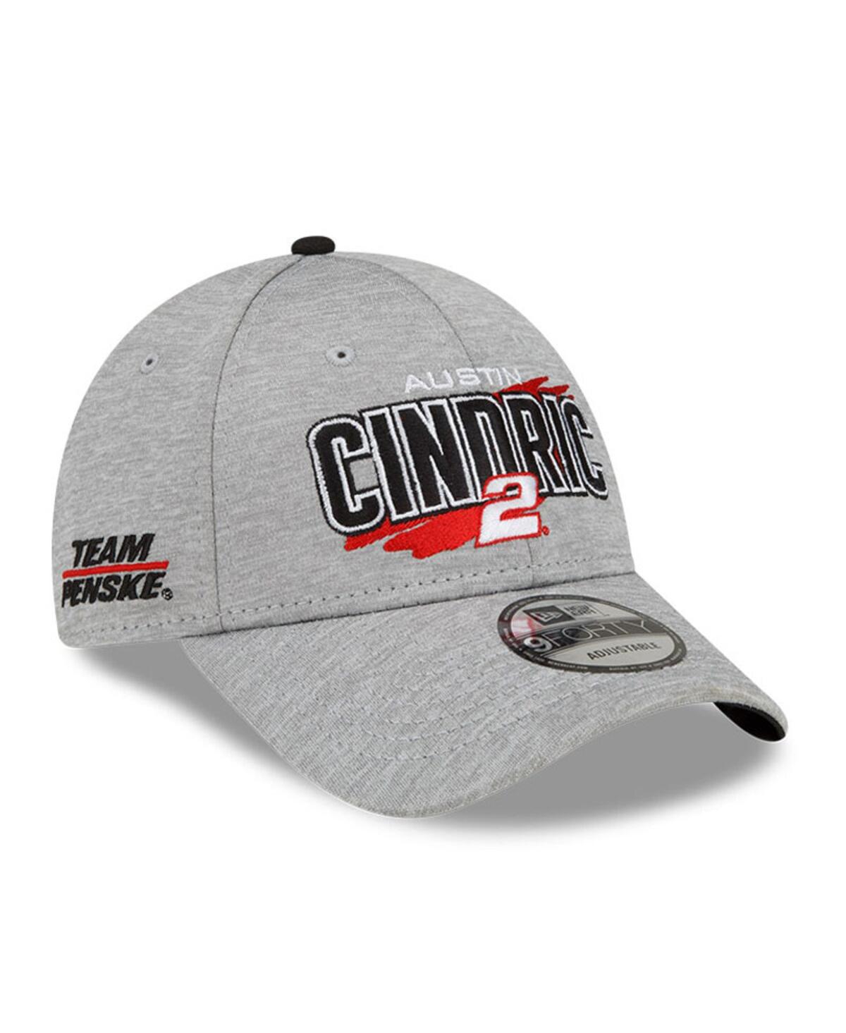 NEW ERA MEN'S NEW ERA GRAY AUSTIN CINDRIC NAME SPLASH 9FORTY SNAPBACK ADJUSTABLE HAT 