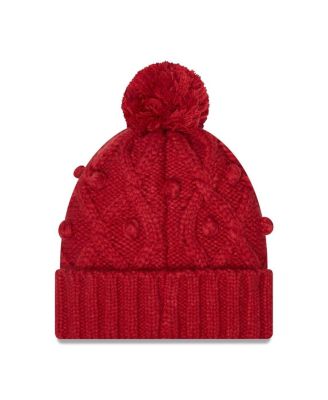 Women's Cardinal Arizona Cardinals Toasty Cuffed Knit Hat with Pom