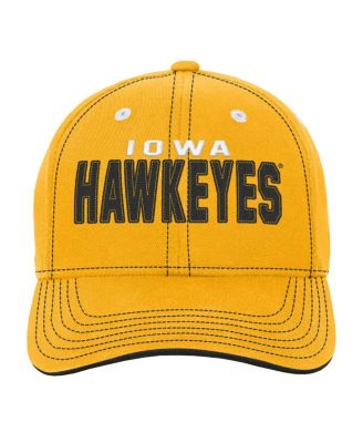Big Boys and Girls Gold Iowa Hawkeyes Old School Slouch Adjustable Hat