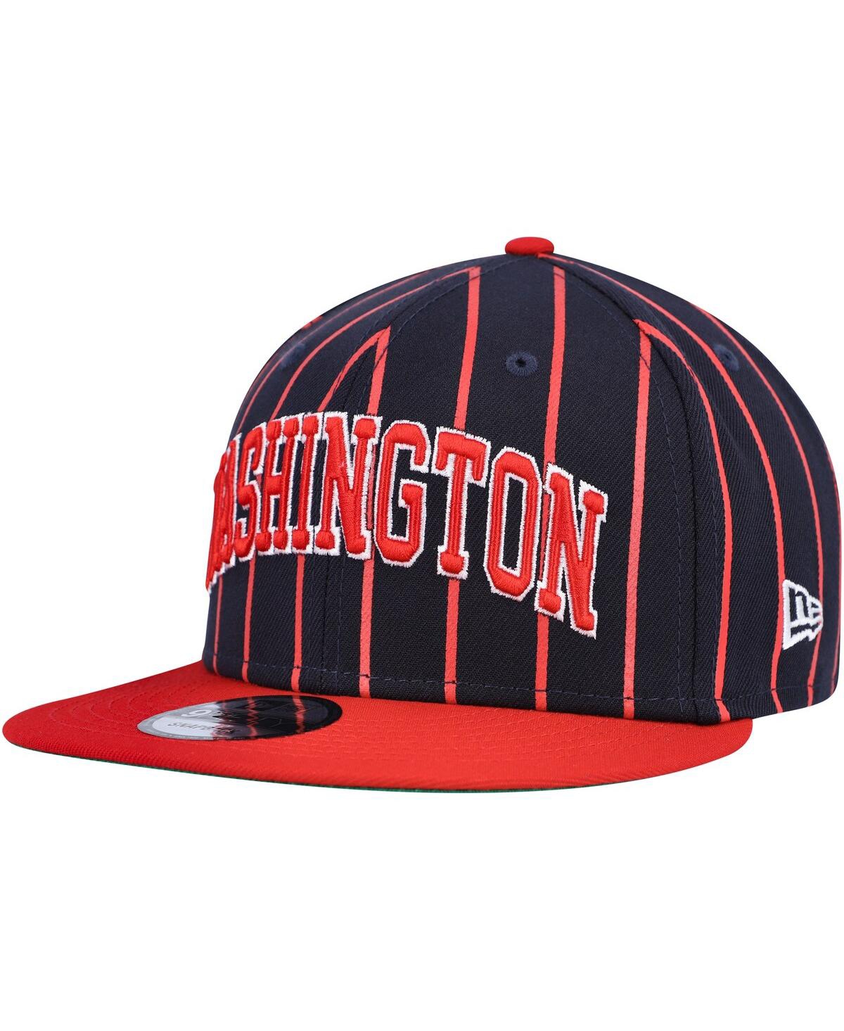 New Era Men's  Navy, Red Washington Nationals City Arch 9fifty Snapback Hat In Navy,red