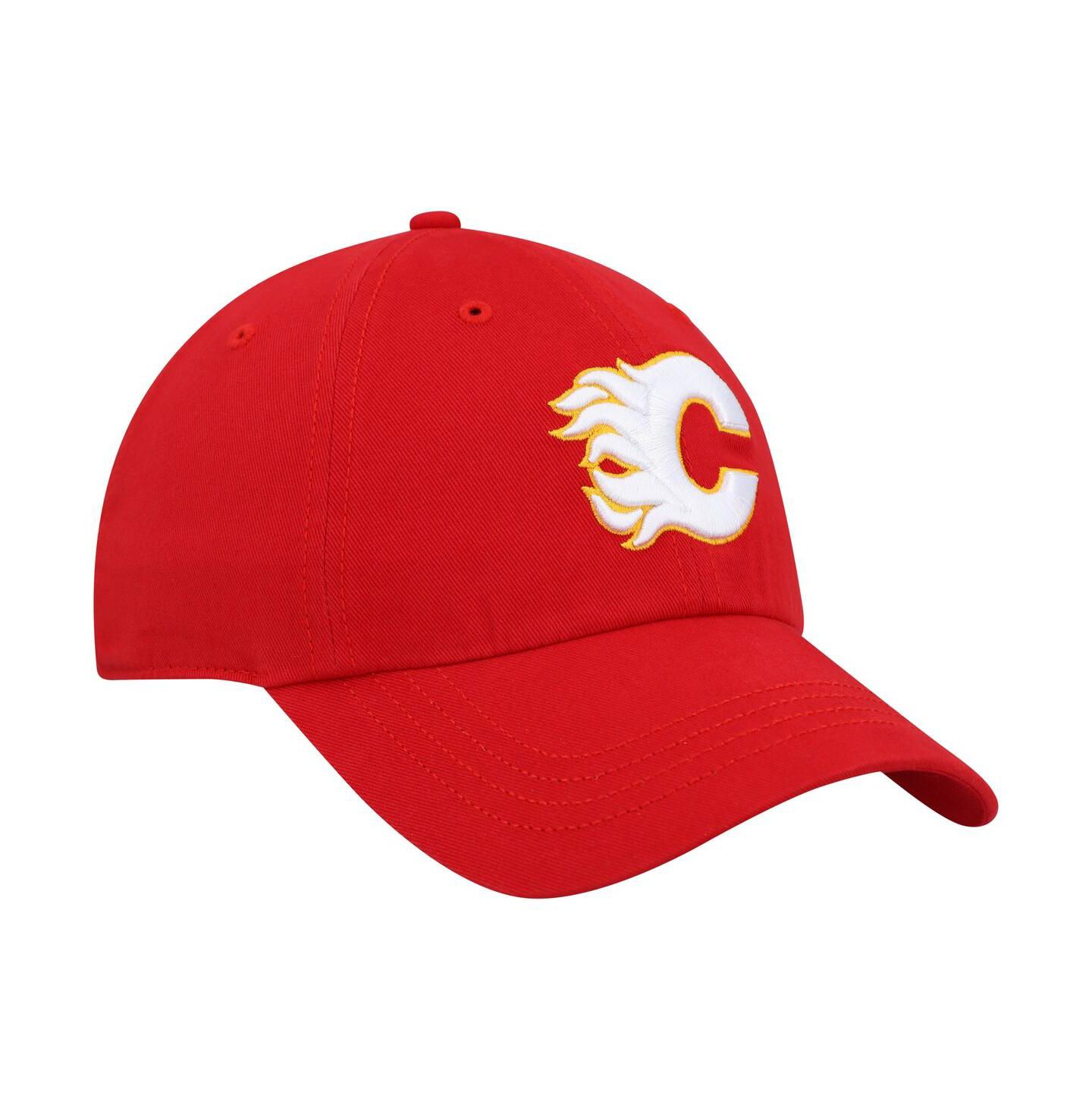 Женская кепка '47 Brand Red Calgary Flames Team Miata Clean Up Adjustable Hat — фото 4