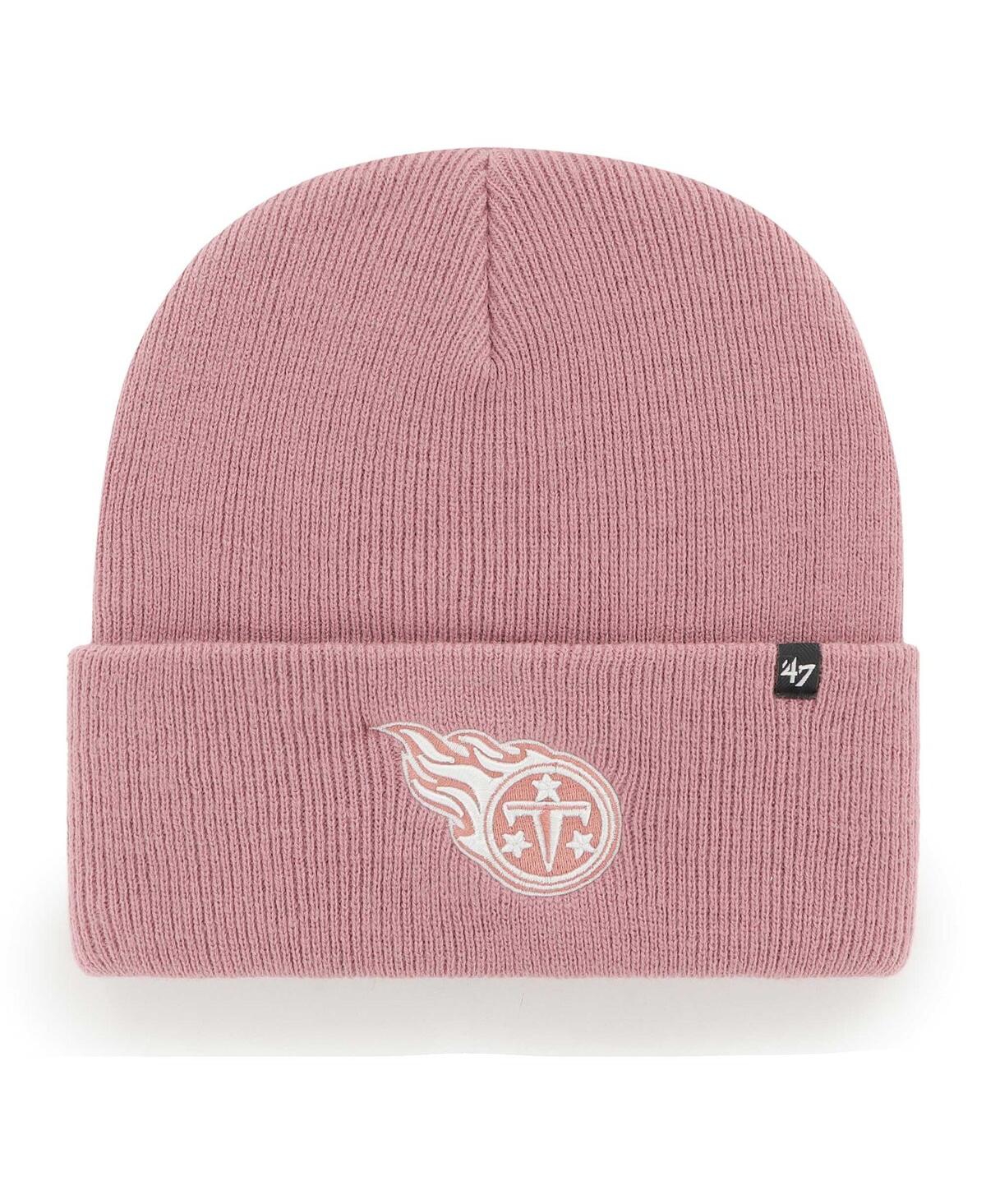 47 Brand Women's ' Pink Tennessee Titans Haymaker Cuffed Knit Hat