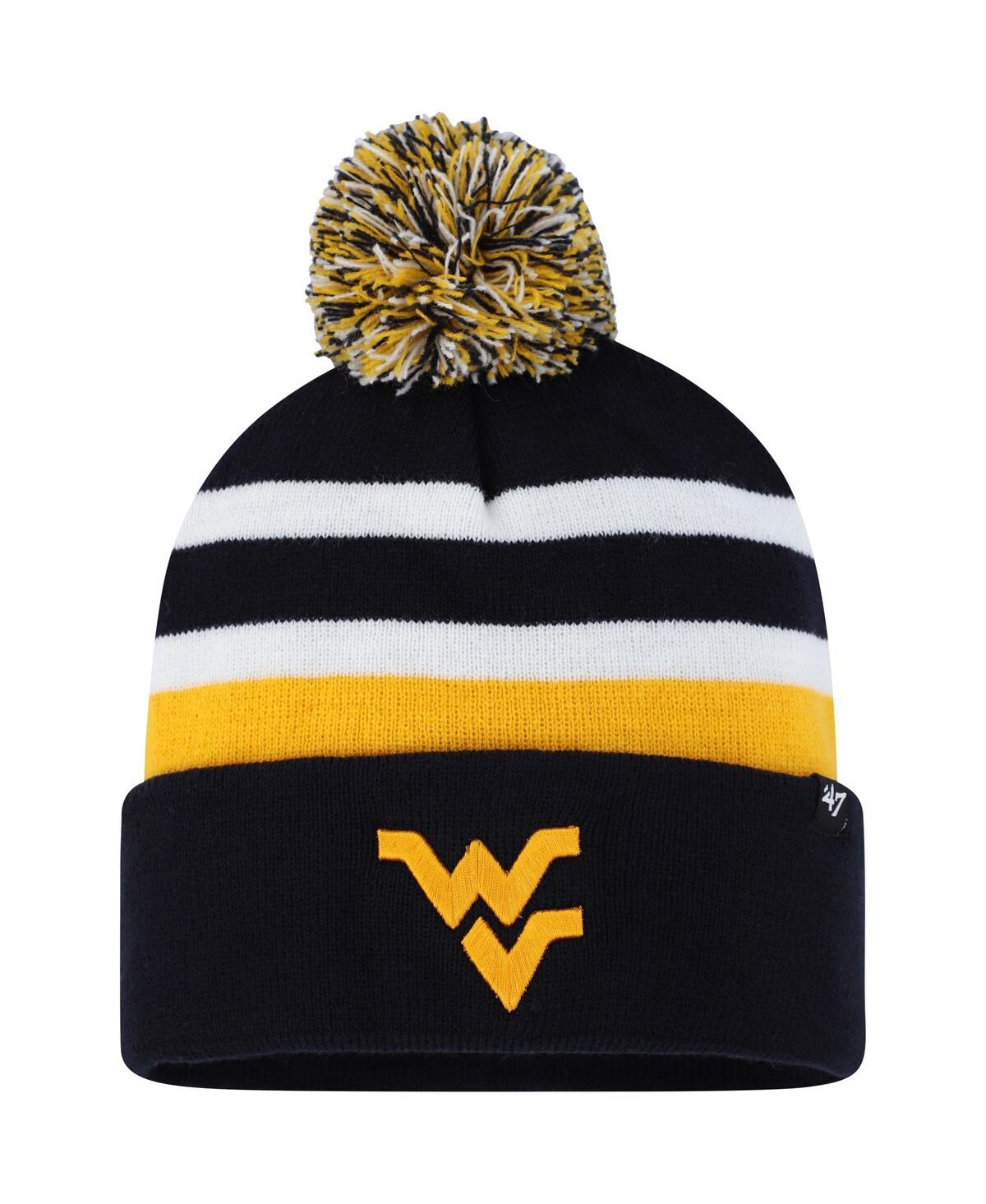 Men's New Era White/Navy West Virginia Mountaineers Basic Low Profile  59FIFTY Fitted Hat