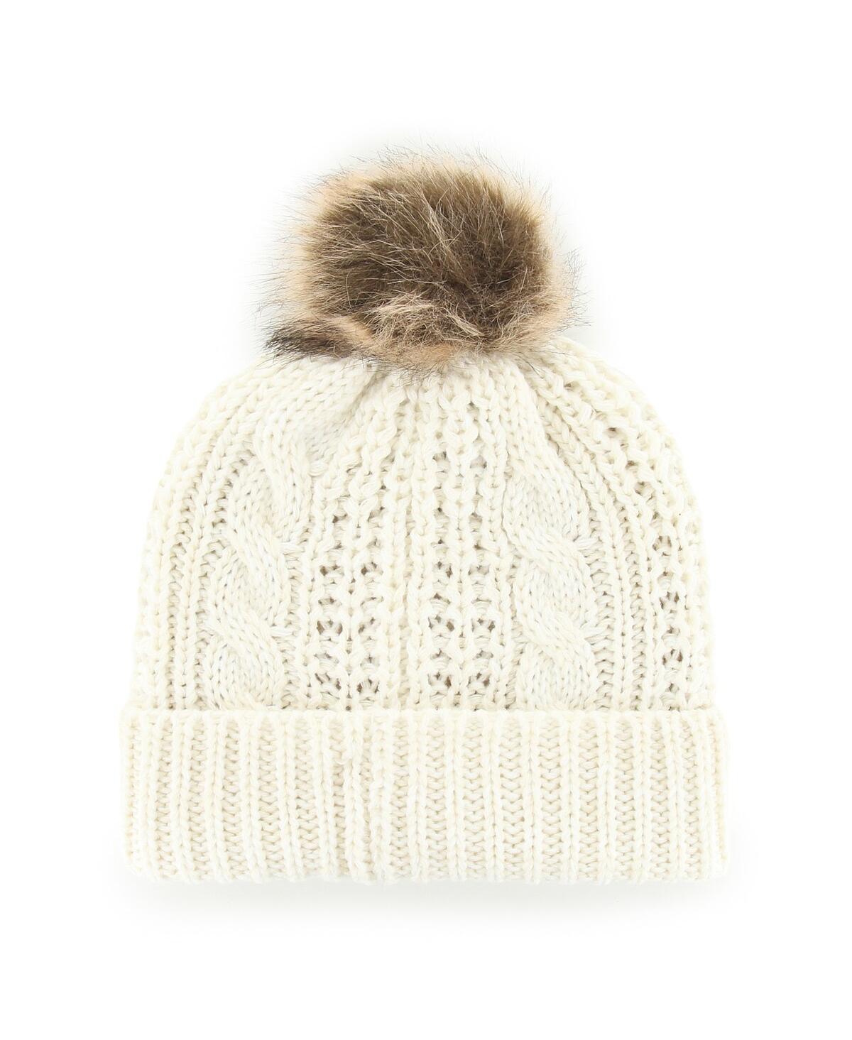 Women's '47 Brand Cream Washington Commanders Meeko Cuffed Knit Hat with Pom