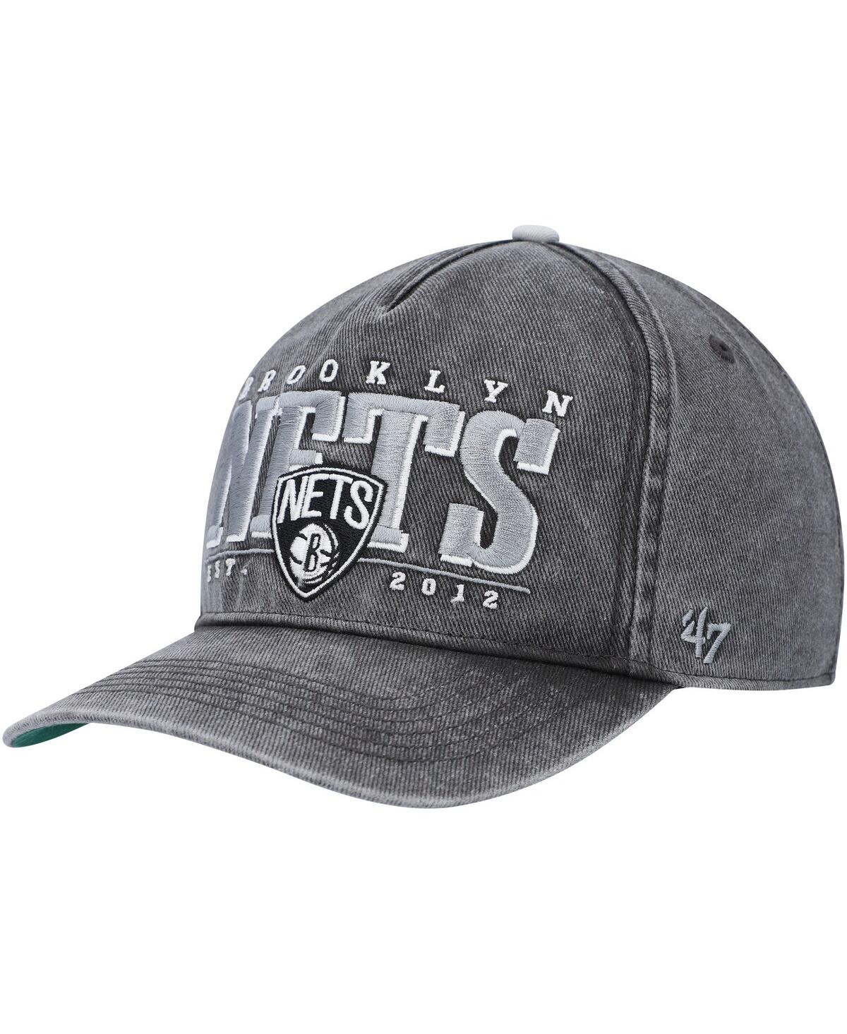 47 Brand Men's ' Black Brooklyn Nets Fontana Hitch Snapback Hat