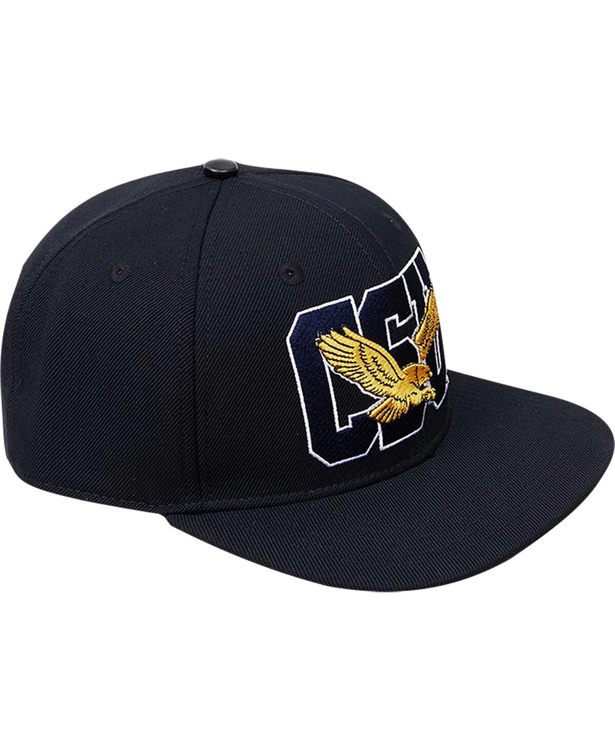 PRO STANDARD MEN'S PRO STANDARD BLACK COPPIN STATE EAGLES ARCH OVER LOGO EVERGREEN SNAPBACK HAT