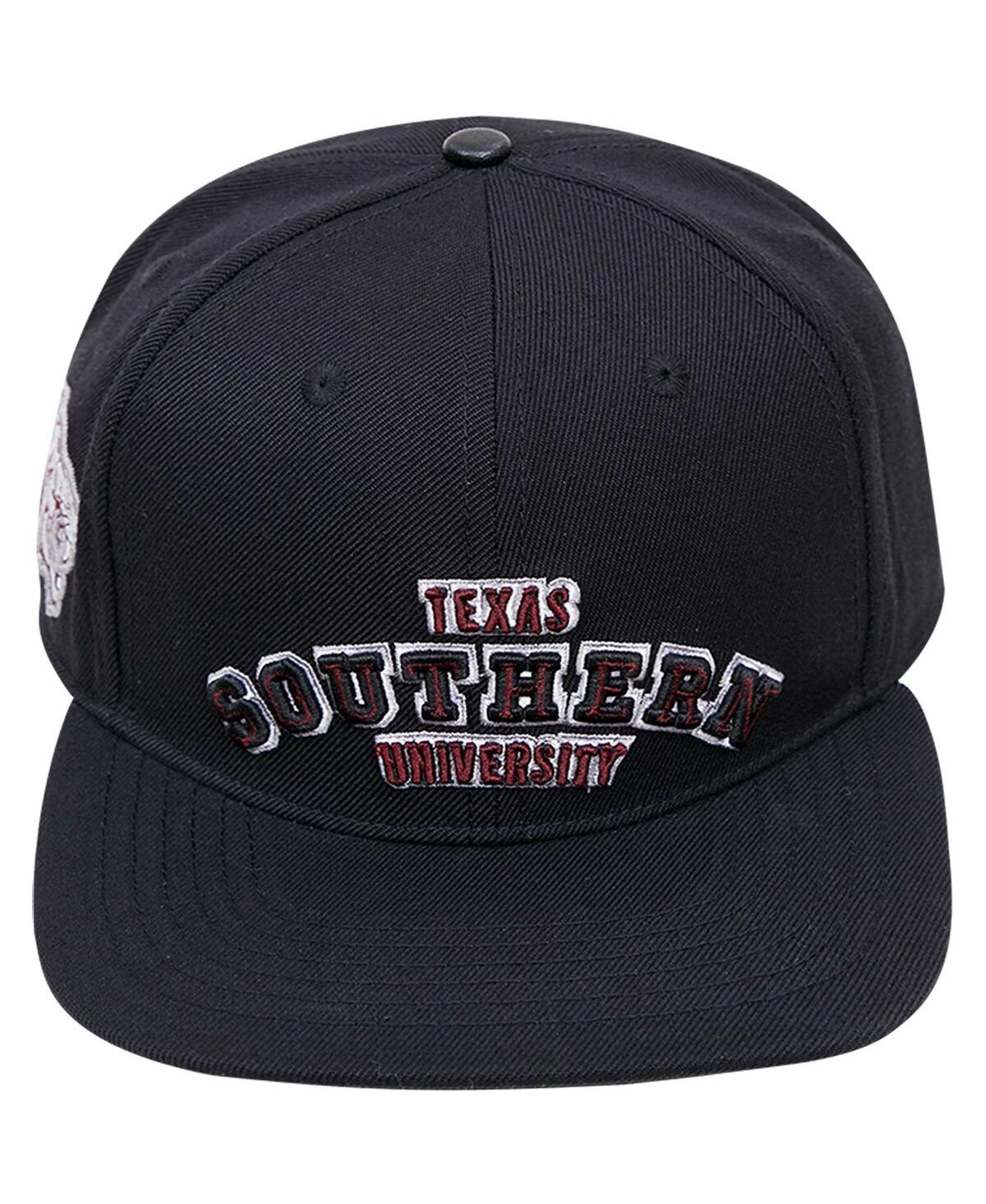 Shop Pro Standard Men's  Black Texas Southern Tigers Arch Over Logo Evergreen Snapback Hat