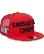 Kansas City Chiefs New Era Team Stripe Trucker 9FORTY Snapback Hat