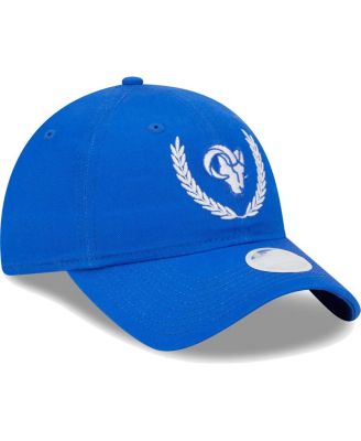 Women's Royal Los Angeles Rams Leaves 9TWENTY Adjustable Hat