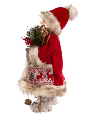 18" Santa with Gift Box and Bells