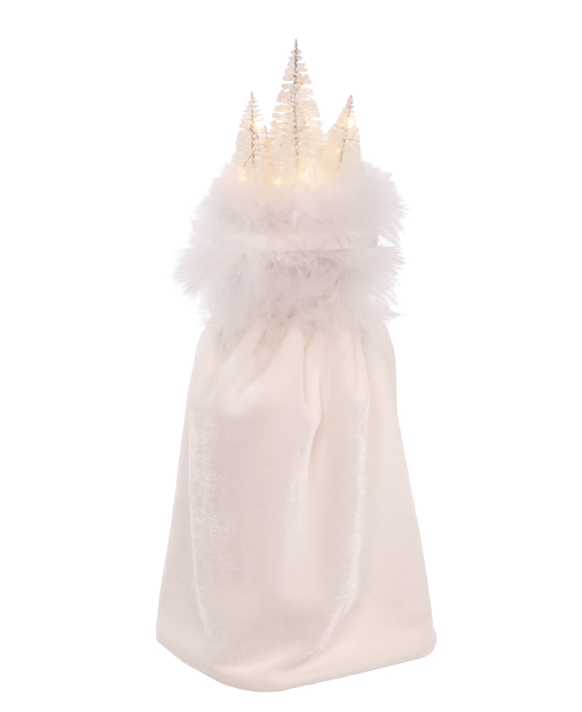 Kurt Adler 15" Hollywood Winter Led Hat Nutcracker In White