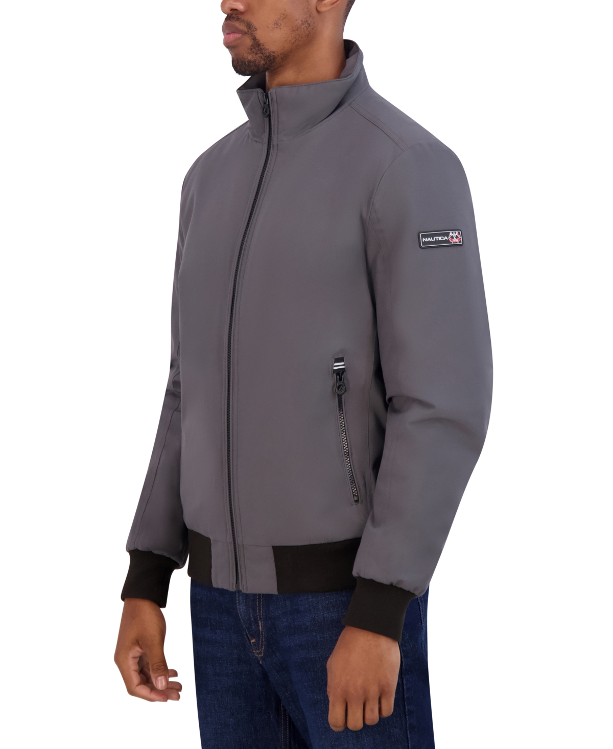 Nautica Men's Transitional Zip-Front Bomber Jacket