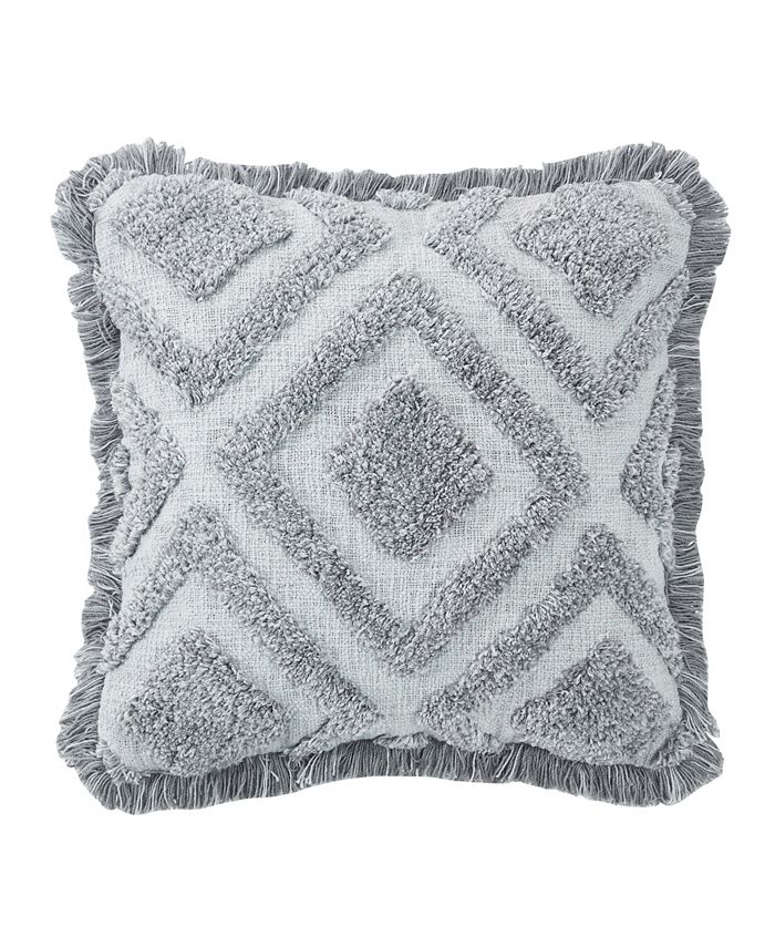 VCNY Home Tufted Cotton Square Decorative Pillow, 20" x 20" Macy's