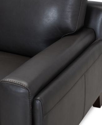 Jeddo 41" Leather Chair, Created for Macy's