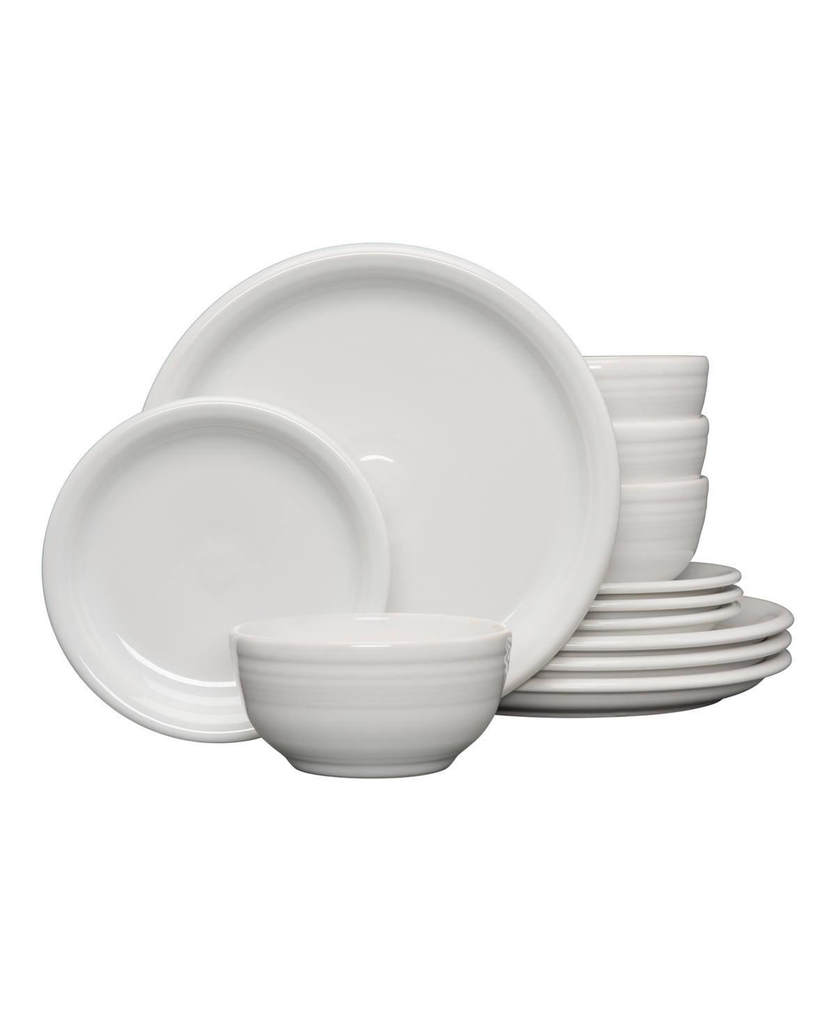Fiesta Bistro Coupe 12-piece Dinnerware Set, Service For 4 In White