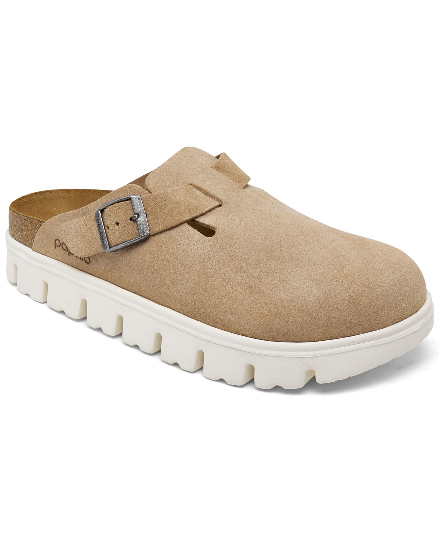 Women's Boston Chunky Suede Leather Platform Clog from Finish Line