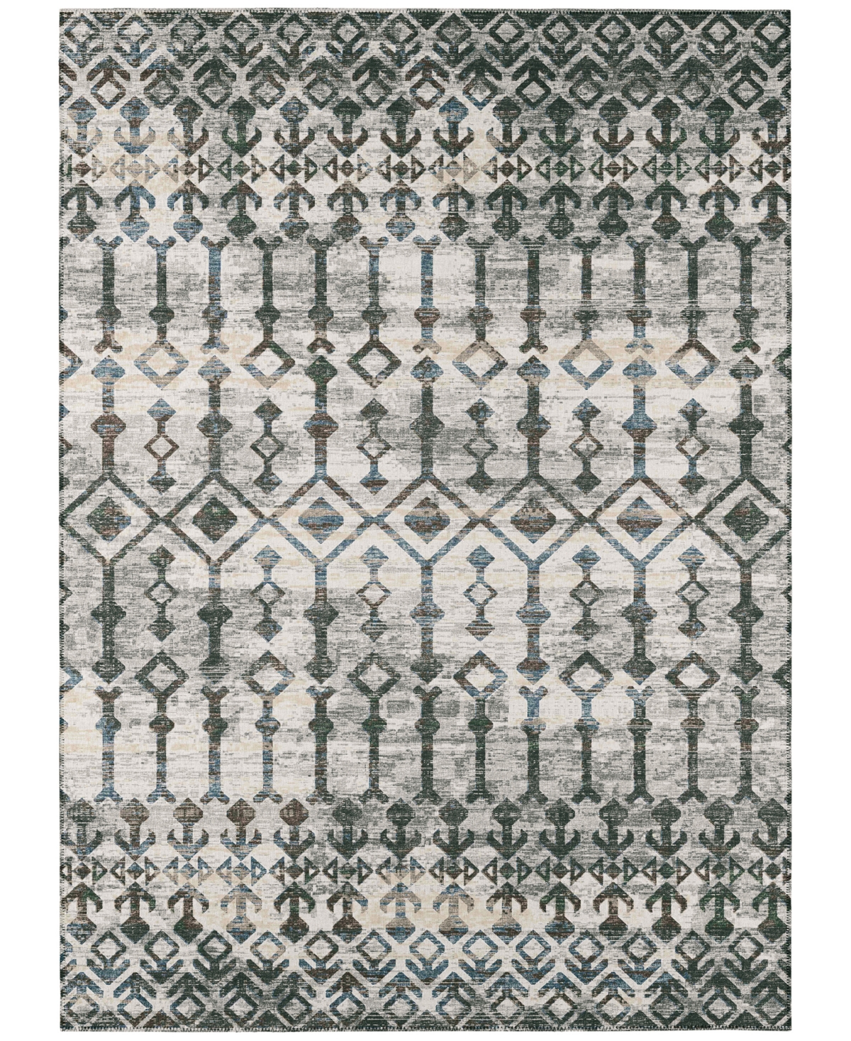Addison Bravado Outdoor Washable ABV38 9' x 12' Area Rug - Gray