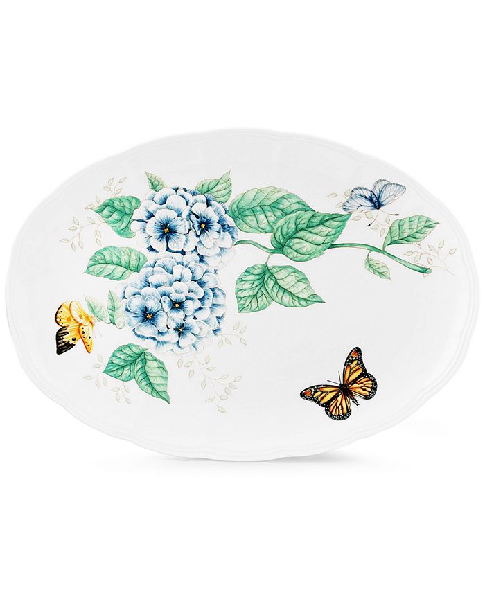 Lenox Butterfly Meadow Large Oval Platter & Reviews - Serveware 