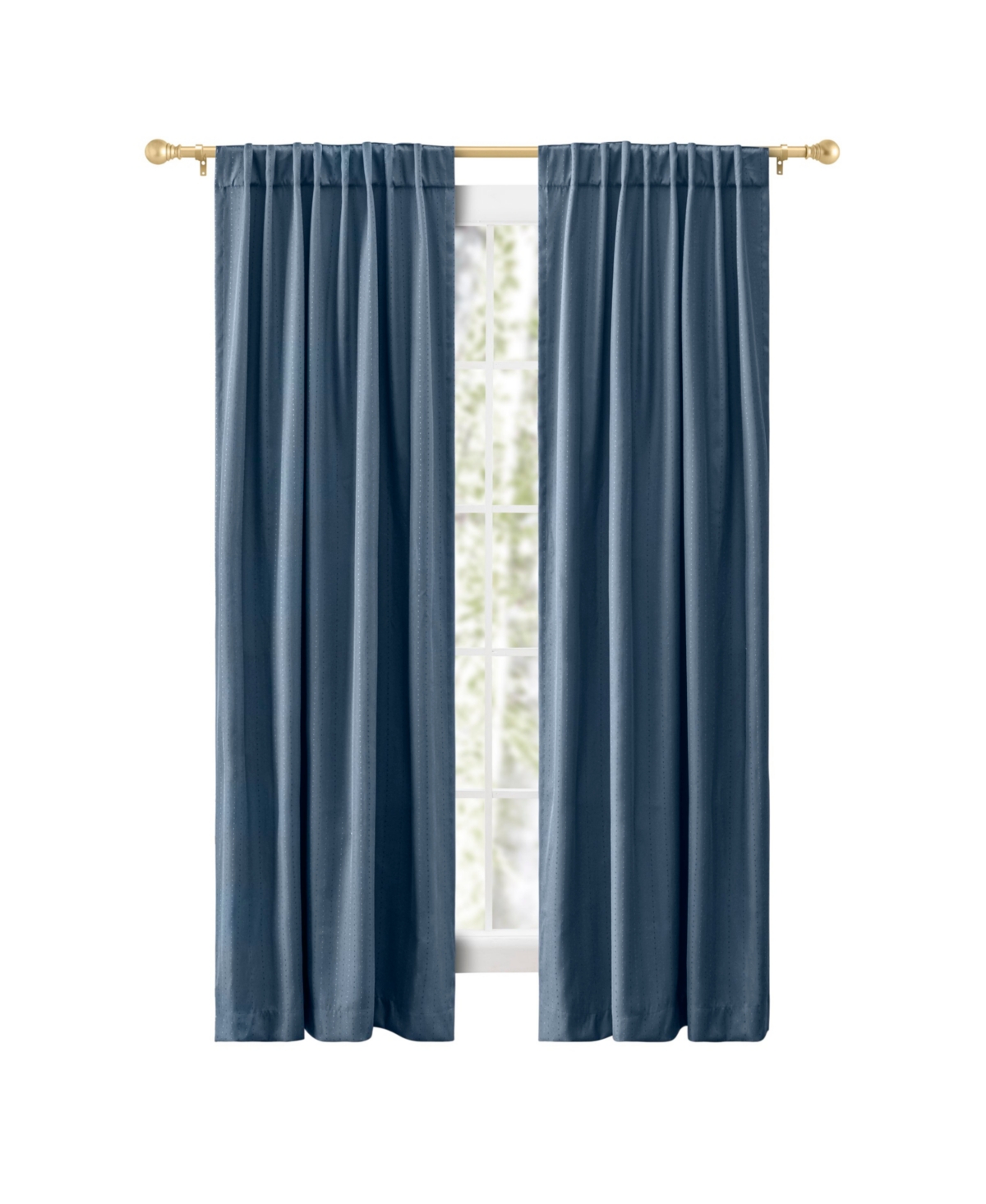 Ricardo Grand Pointe Rod Pocket Curtain Panel w/Back Tabs 54"W x 84"L