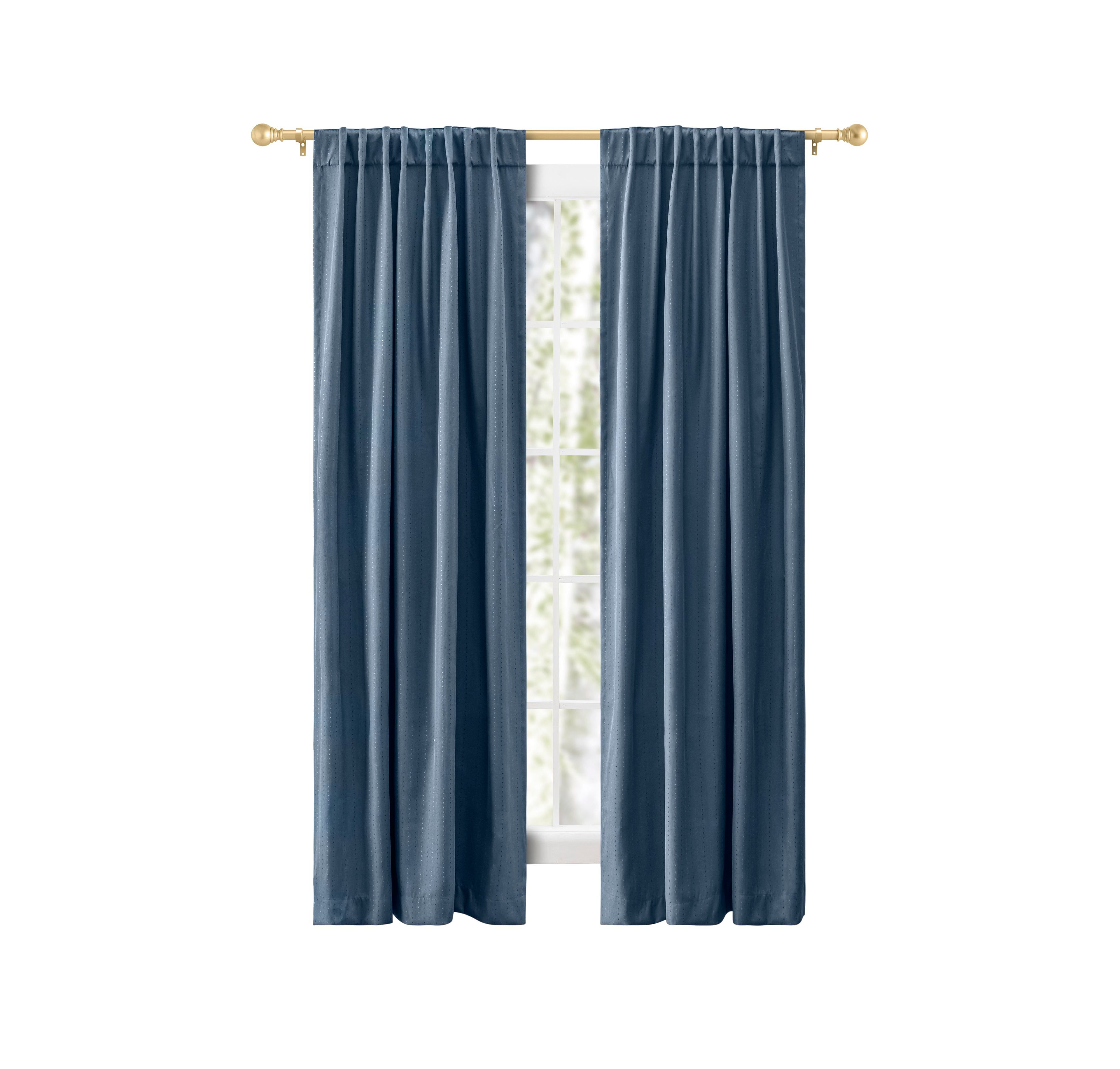 Ricardo Grand Pointe Rod Pocket Curtain Panel w/Back Tabs 54"W x 84"L