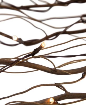 39" Light Emitting Diode (LED) Lighted Natural Branch Bundle Christmas Decoration Warm Lights