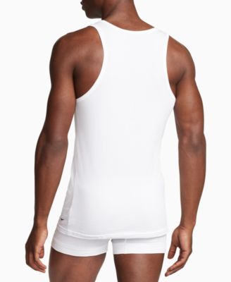 Men's Slim-Fit 2-Pack Essential Stretch Tank Undershirts 
