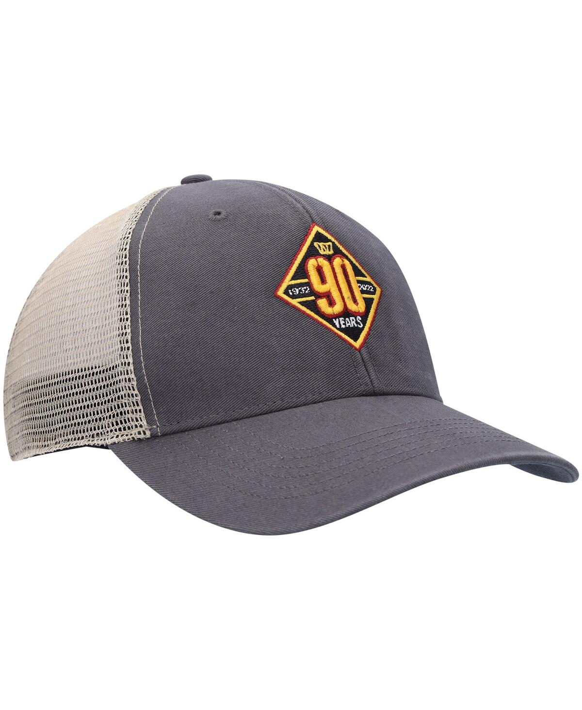 47 Brand Men's ' Charcoal, Natural Washington Commanders 90th Season Mvp Trucker Snapback Hat In Charcoal,natural