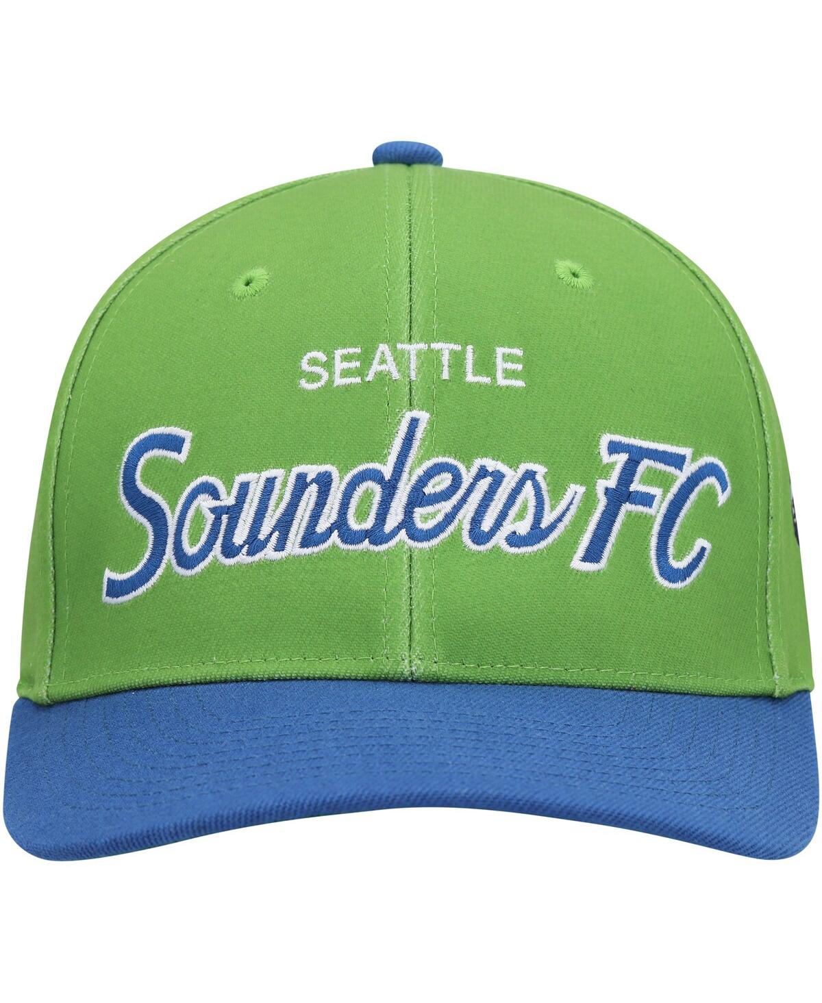 Men's Mitchell & NessSeattle Sounders Fc Team Script 2.0 Stretch Snapback Hat - Green