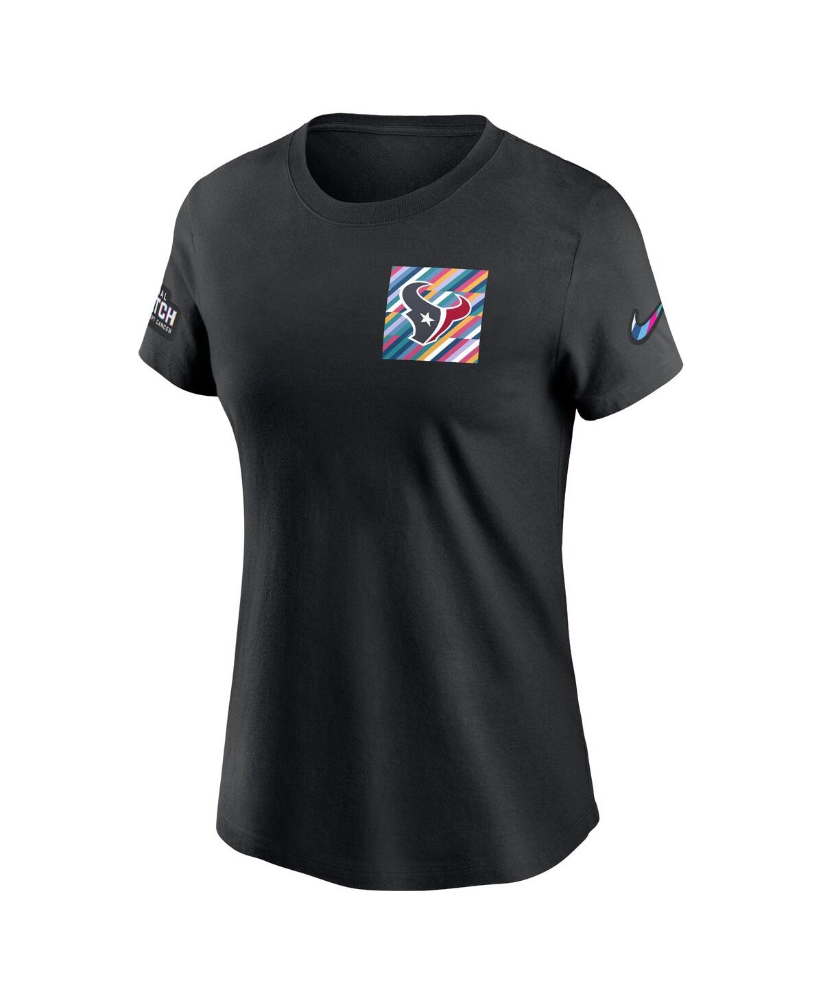 Nike Houston Texans Crucial Catch Sideline  Women's Nfl T-shirt In Black