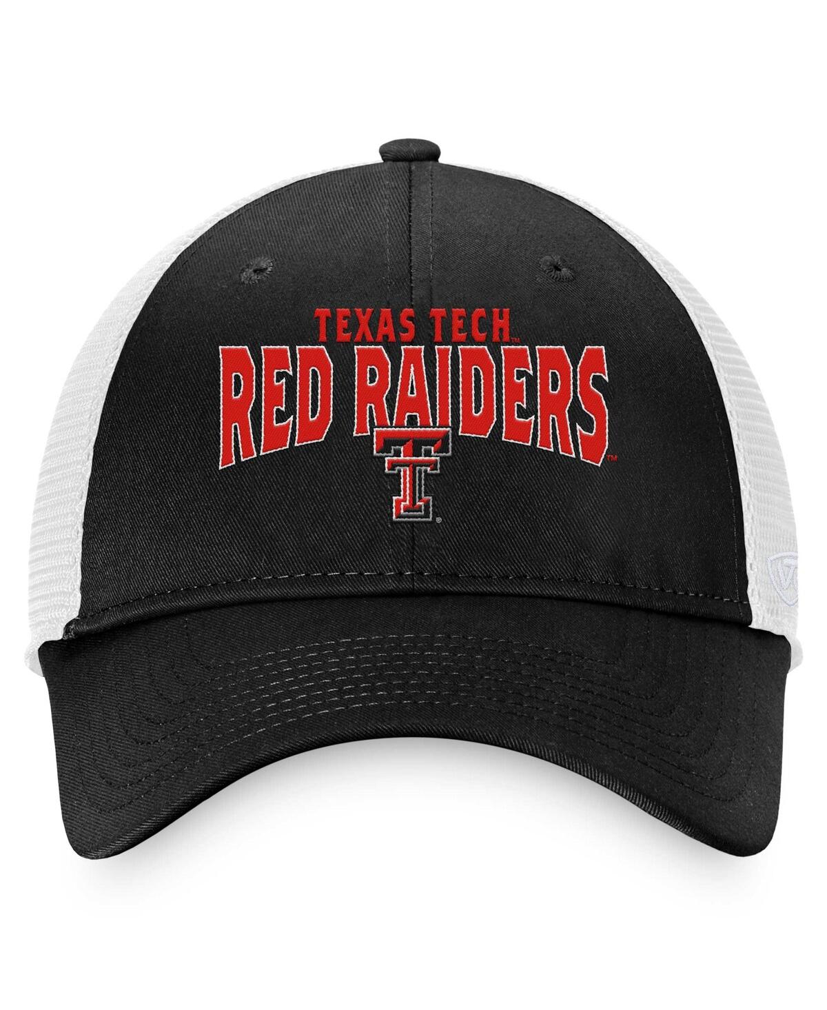 Shop Majestic Men's  Black Texas Tech Red Raiders Breakout Trucker Adjustable Hat