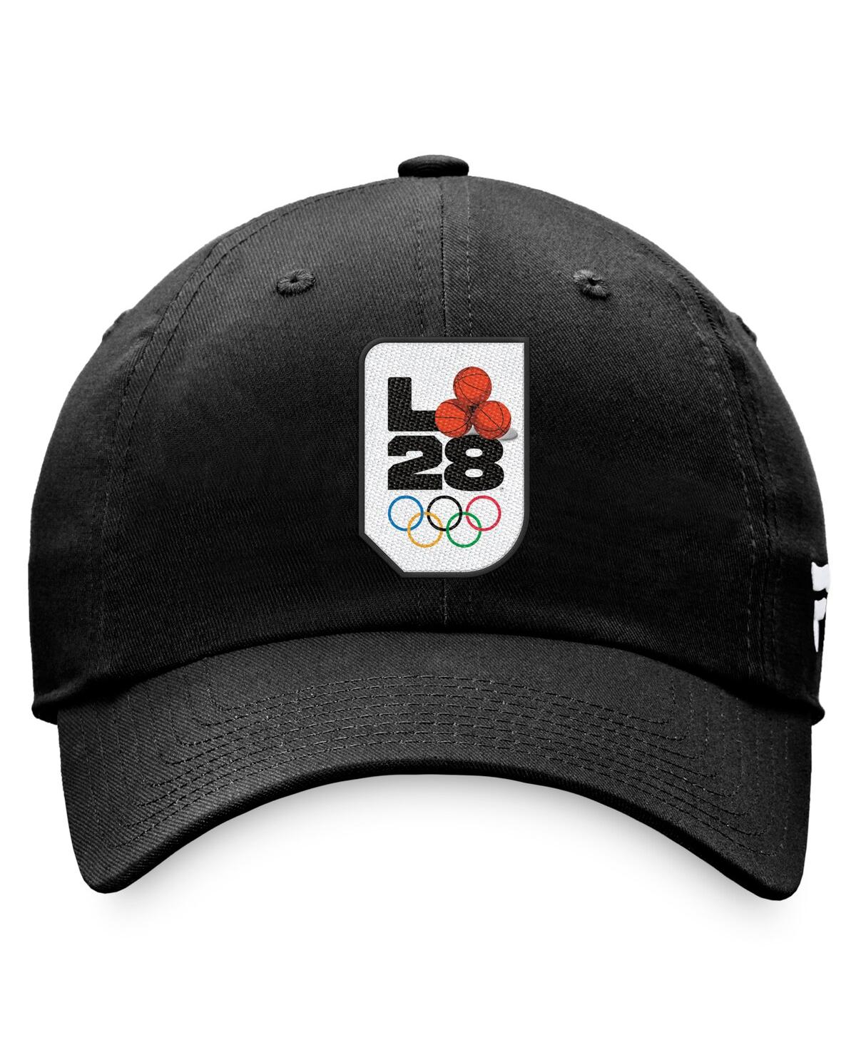 Shop Fanatics Men's  Black La28 Adjustable Hat