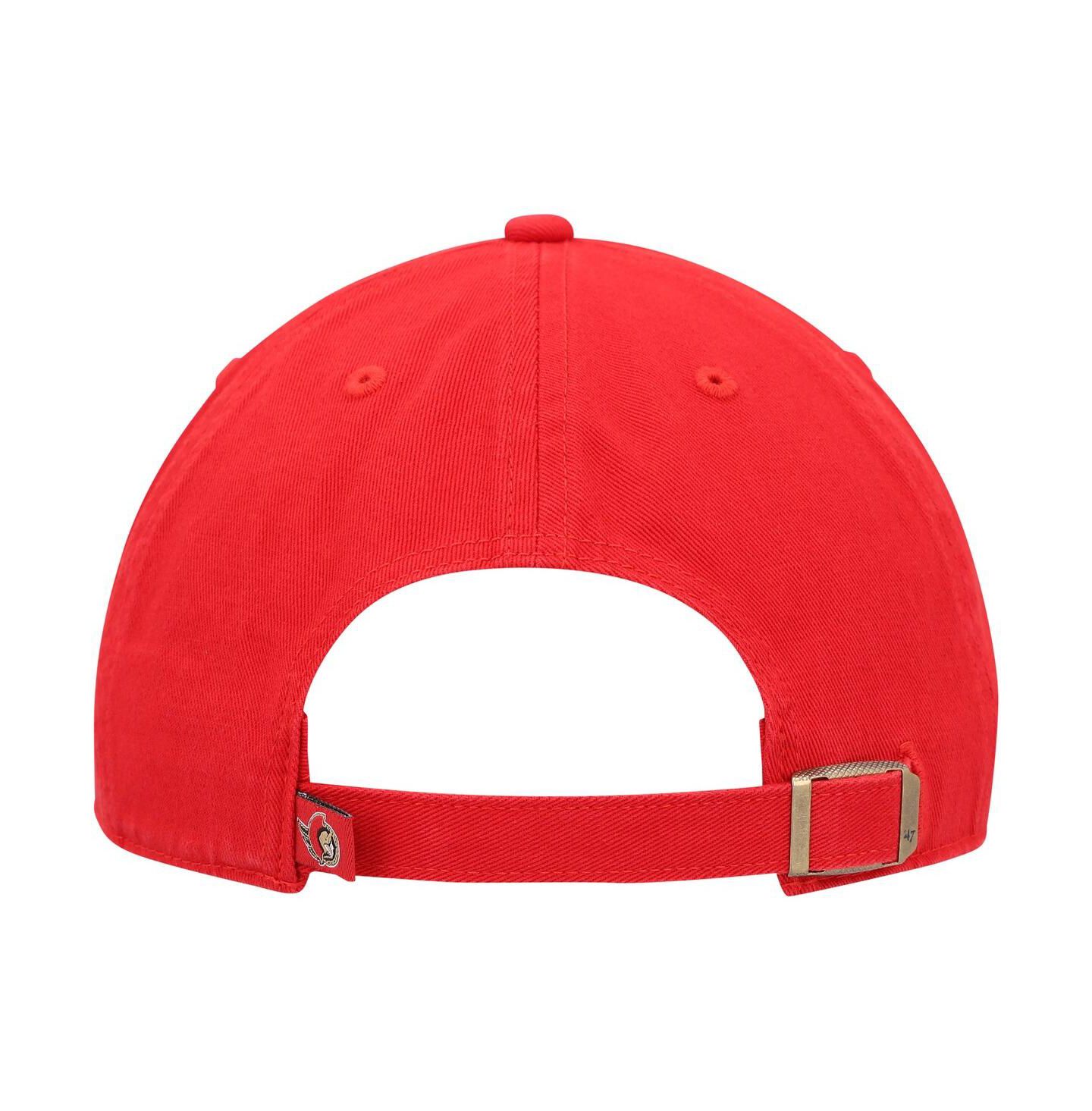 Мужская кепка '47 Brand Red Ottawa Senators Team Clean Up Adjustable Hat — фото 4