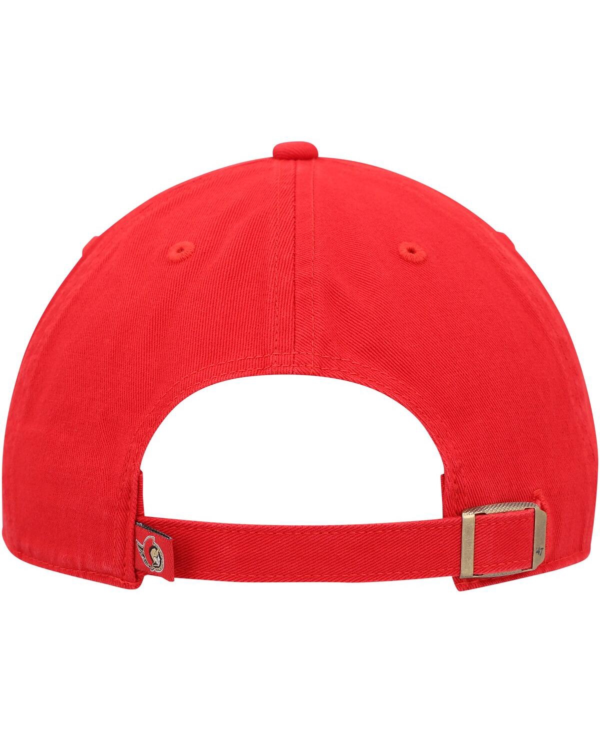 Men's '47 Brand Red Ottawa Senators Team Clean Up Adjustable Hat