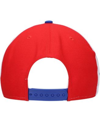Men's Royal Philadelphia 76ers Pop Panels 9FIFTY Snapback Hat
